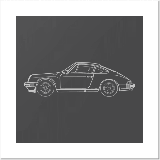 Porsche 911 coupe Wall Art by Aurealis